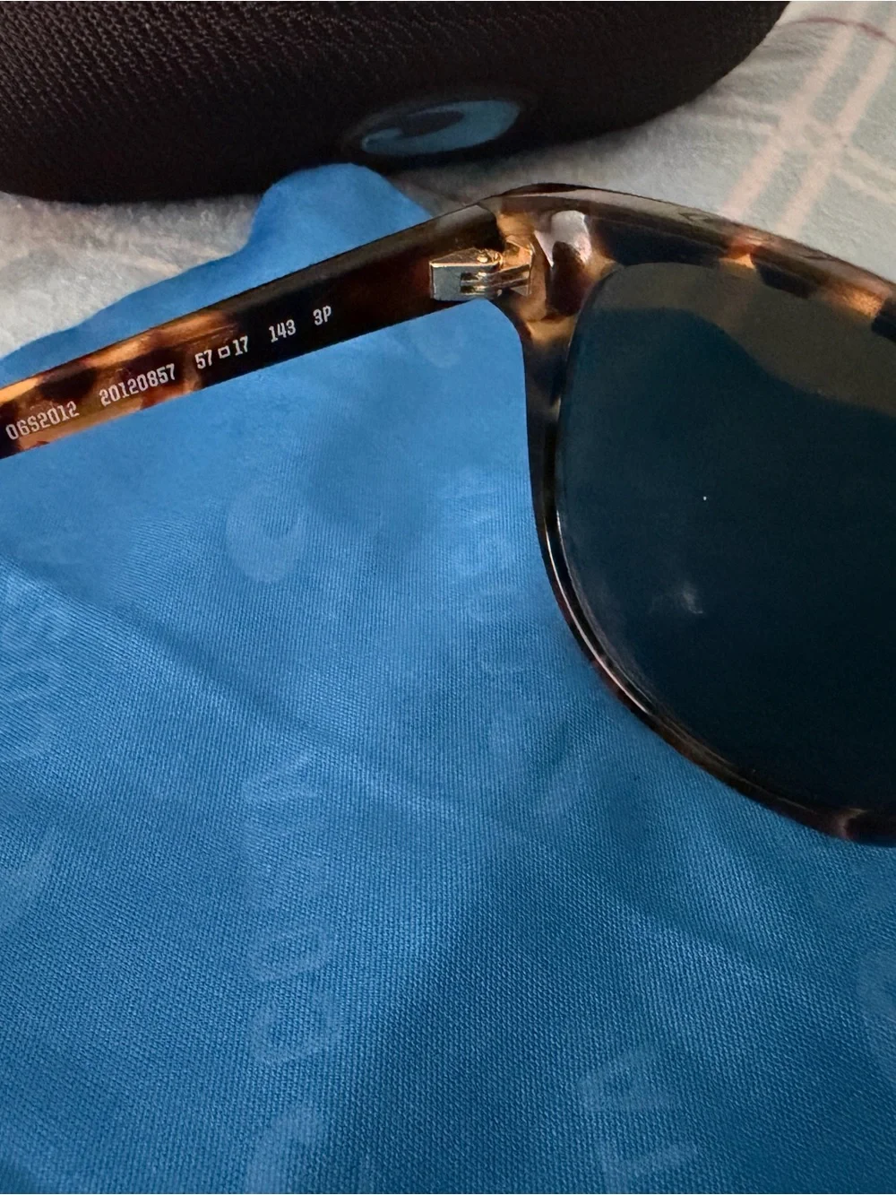 Costa Black Neoprene Sunglasses Pouch with Blue Logo “Catherine” style